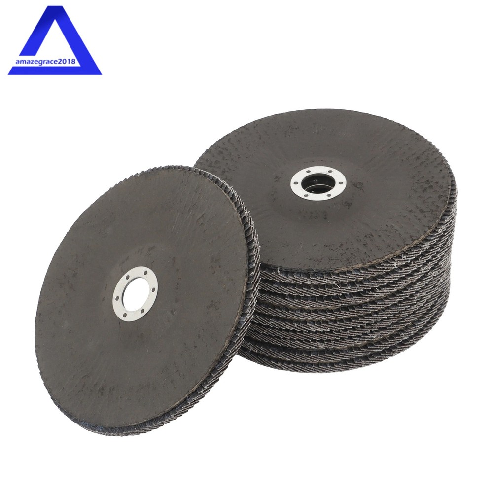 10Pack Flap Disc 40 Grit 7" × 7/8" Sanding Disc Bevel Type #29 For Angle Grinder