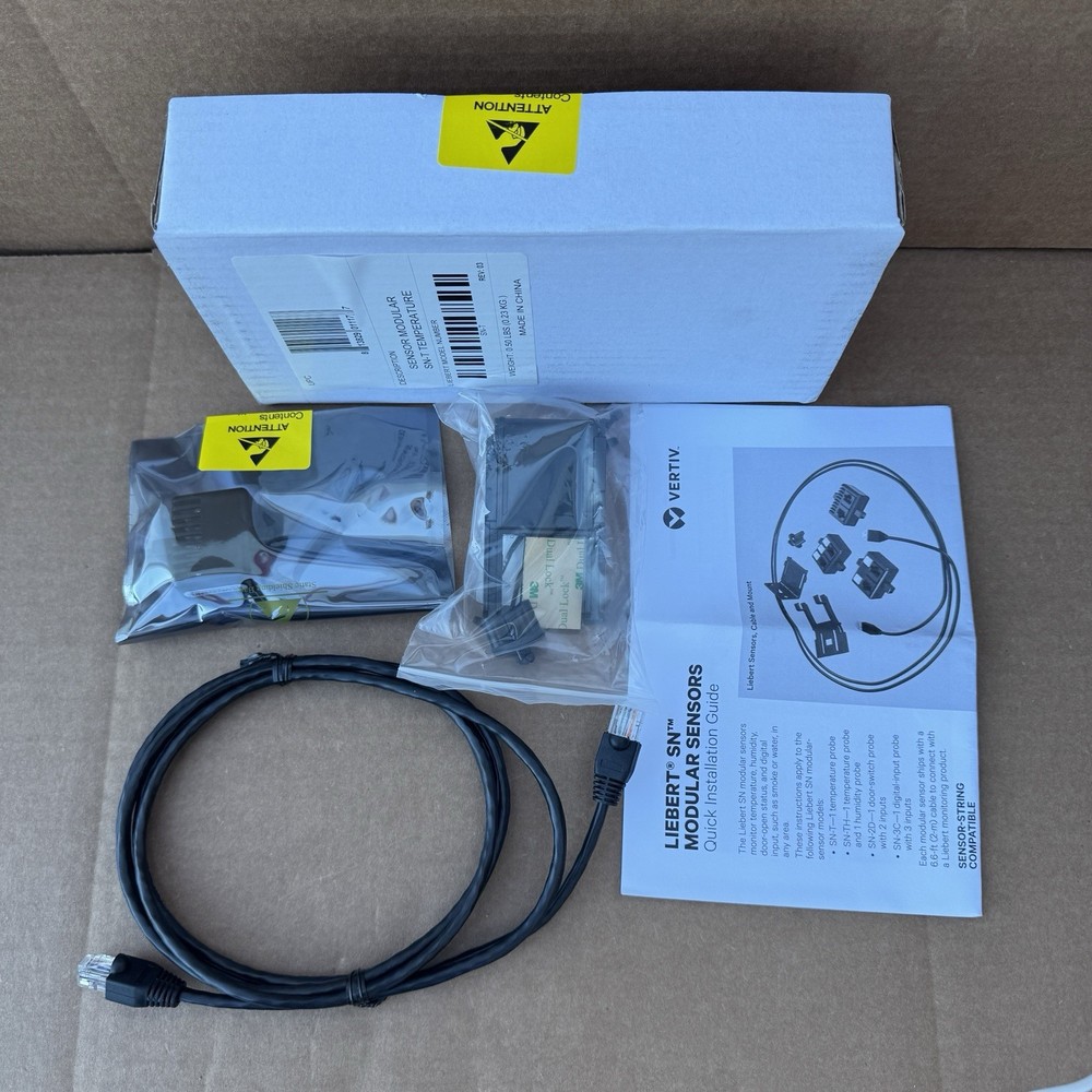 Vertiv Liebert SN-T Modular Temperature Sensor Probe Rack Server Monitoring New!