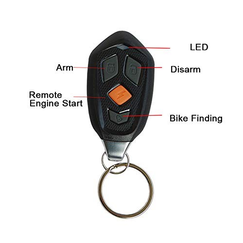 Motorcycle Security Alarm System with Remote Start Stop Engine, Super waterpr.