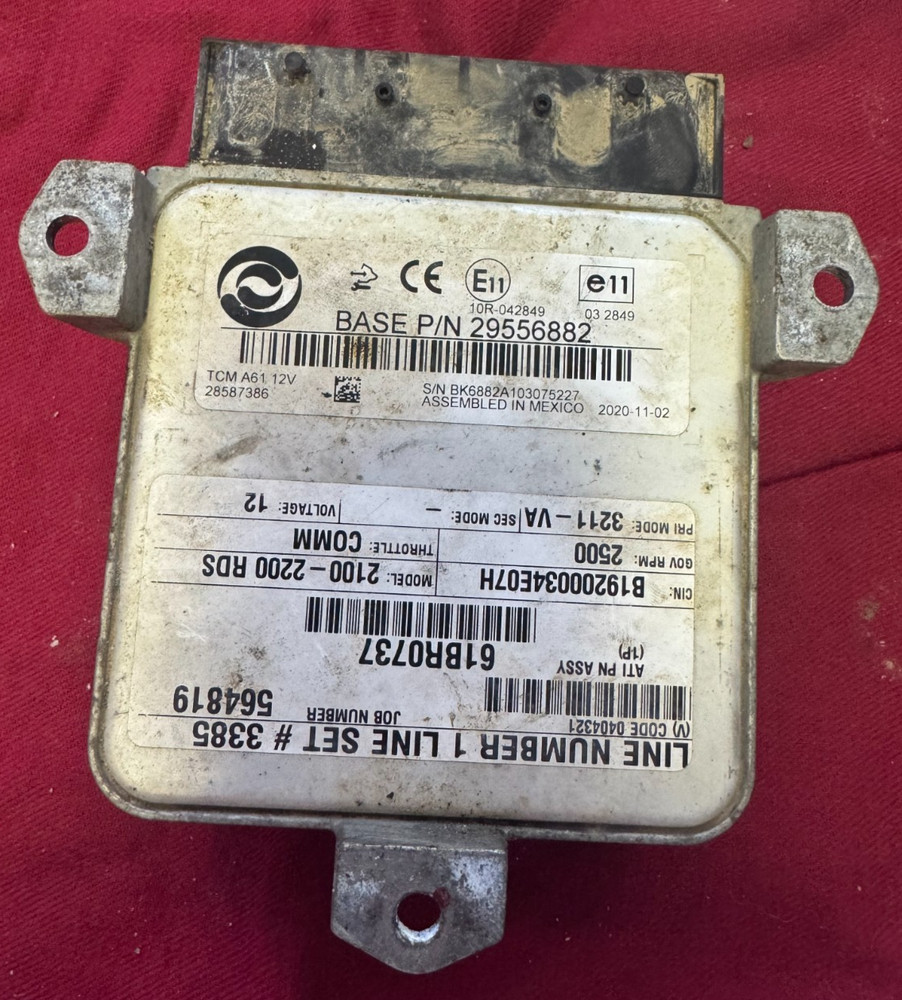 ALLISON TRANSMISSION CONTROL  MODULE TCM ,ECU P/N 29556882, # 3385