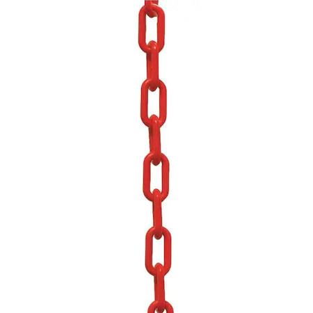 Plastic Chain, Red, 500 Ft Length, Gloss, 30005-500