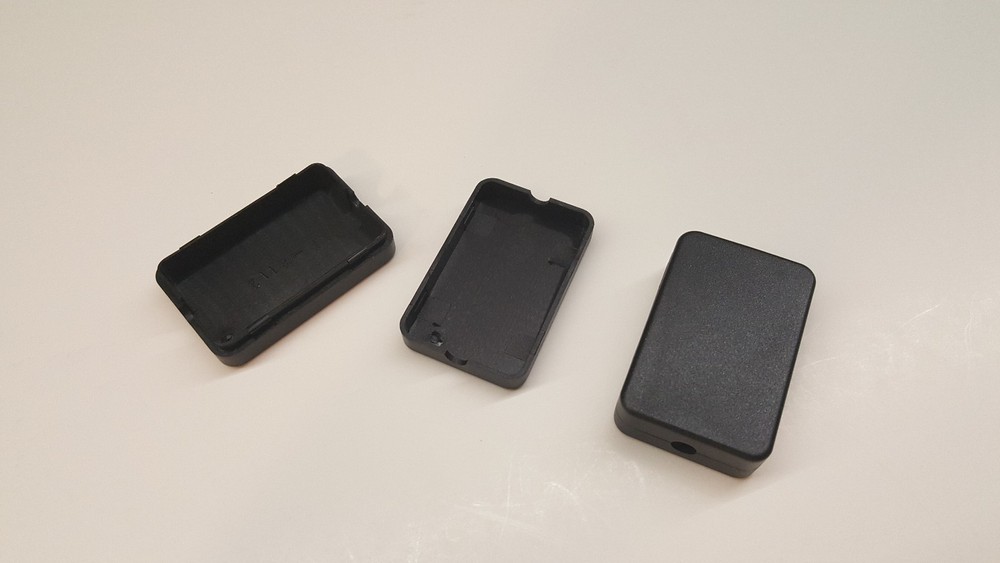2 PACK --- Small Black Plastic Electric Project Box
