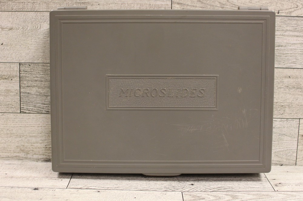 Vintage Microscope Microslides Storage Case - Used