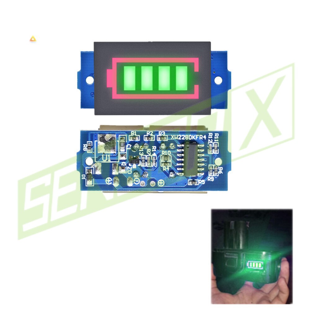 1S-7S Li-ion 18650 BMS Battery Capacity Level Display LED Indicator Meter Module