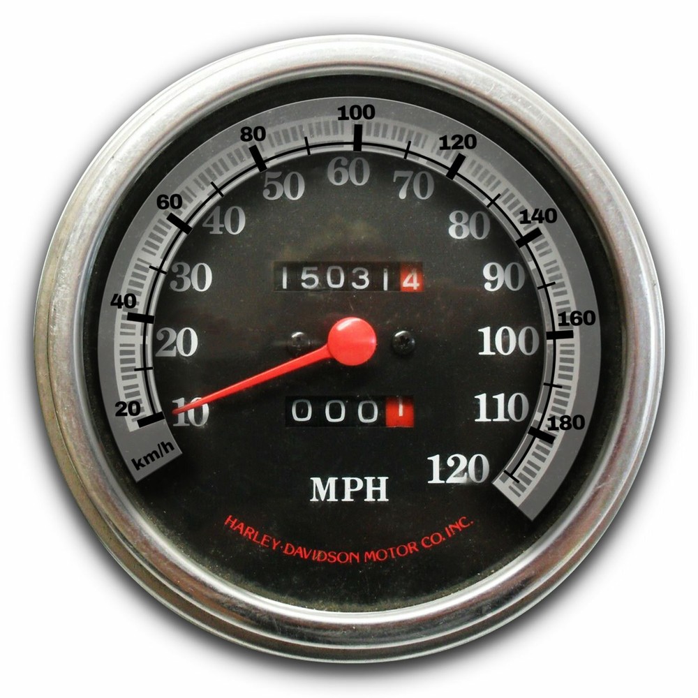 1983 - 1995 Harley-Davidson SOFTAIL speedometer conversion sticker KM/H