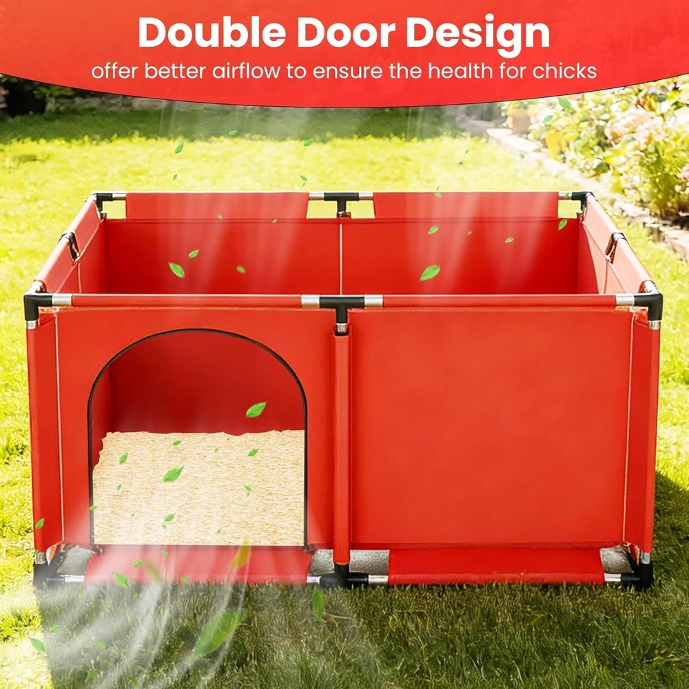 Comprehensive Chicken Brooder Kit with Heat Lamp, Feeder & Waterer for 30 Chicks