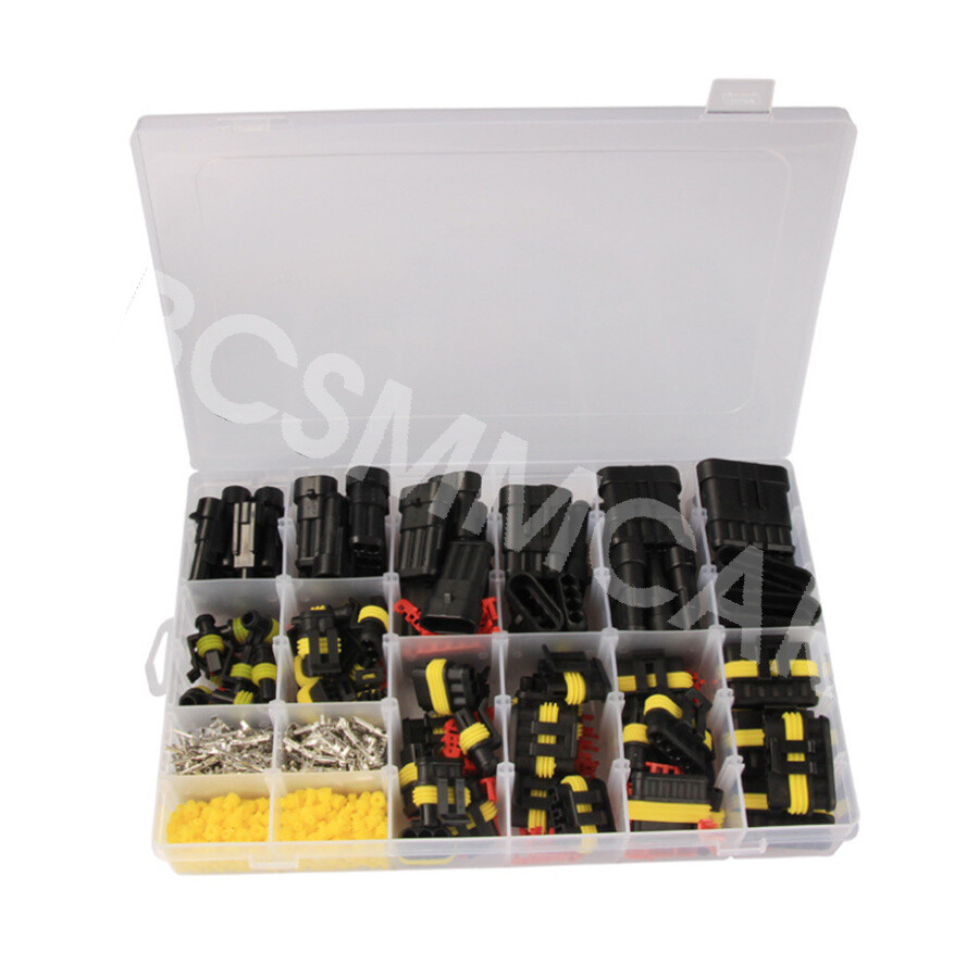 Car Sealed Electrical Wire Cable Connectors Plug Terminals Plastic Kit 708Pcs