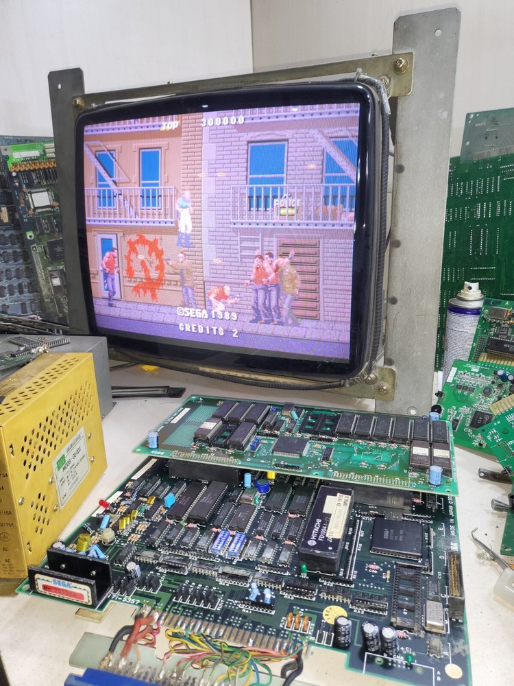 Original Sega E-Swat Arcade PCB Board Tested Working 100%