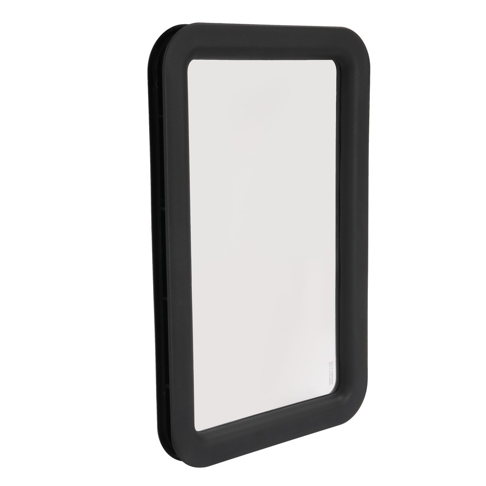 Black RV Entry Entrance Door Window For RV Camper Cargo Truck Trailer