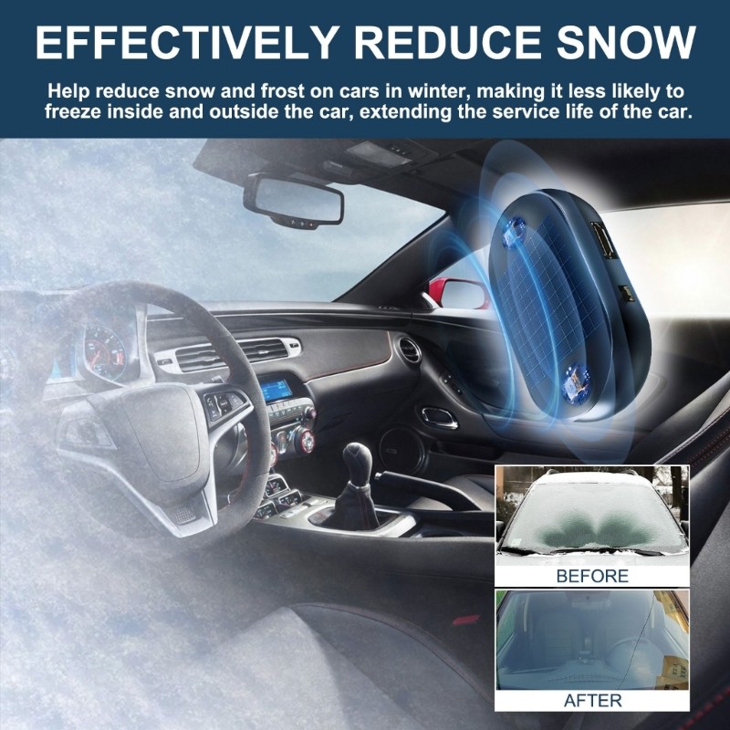 Electromagnetic Windshield Deicer Prevents Freezing Automatic Defogging Metal