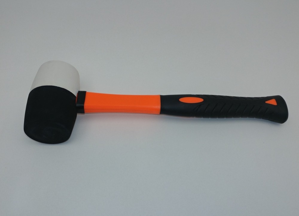 1lb Rubber Mallet With Rubberized Fiberglass Handle