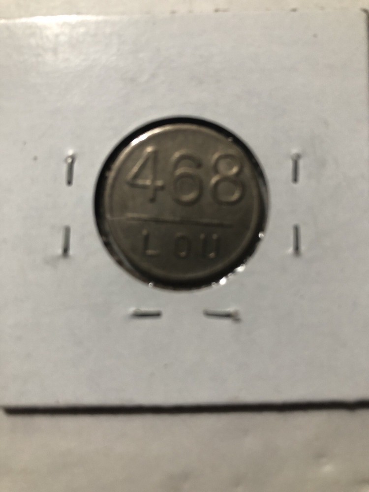 Vintage (468 LOU) Double Sided Embossed Token