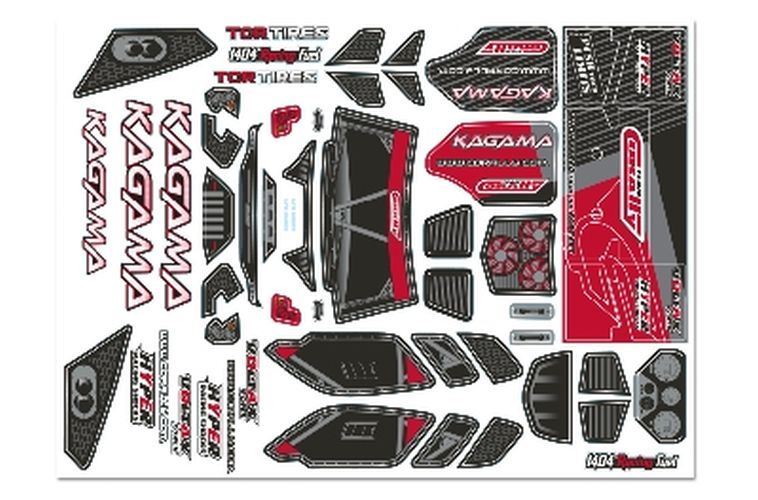Corally - Body Decal Sheet - Kagama - Red - 1pc