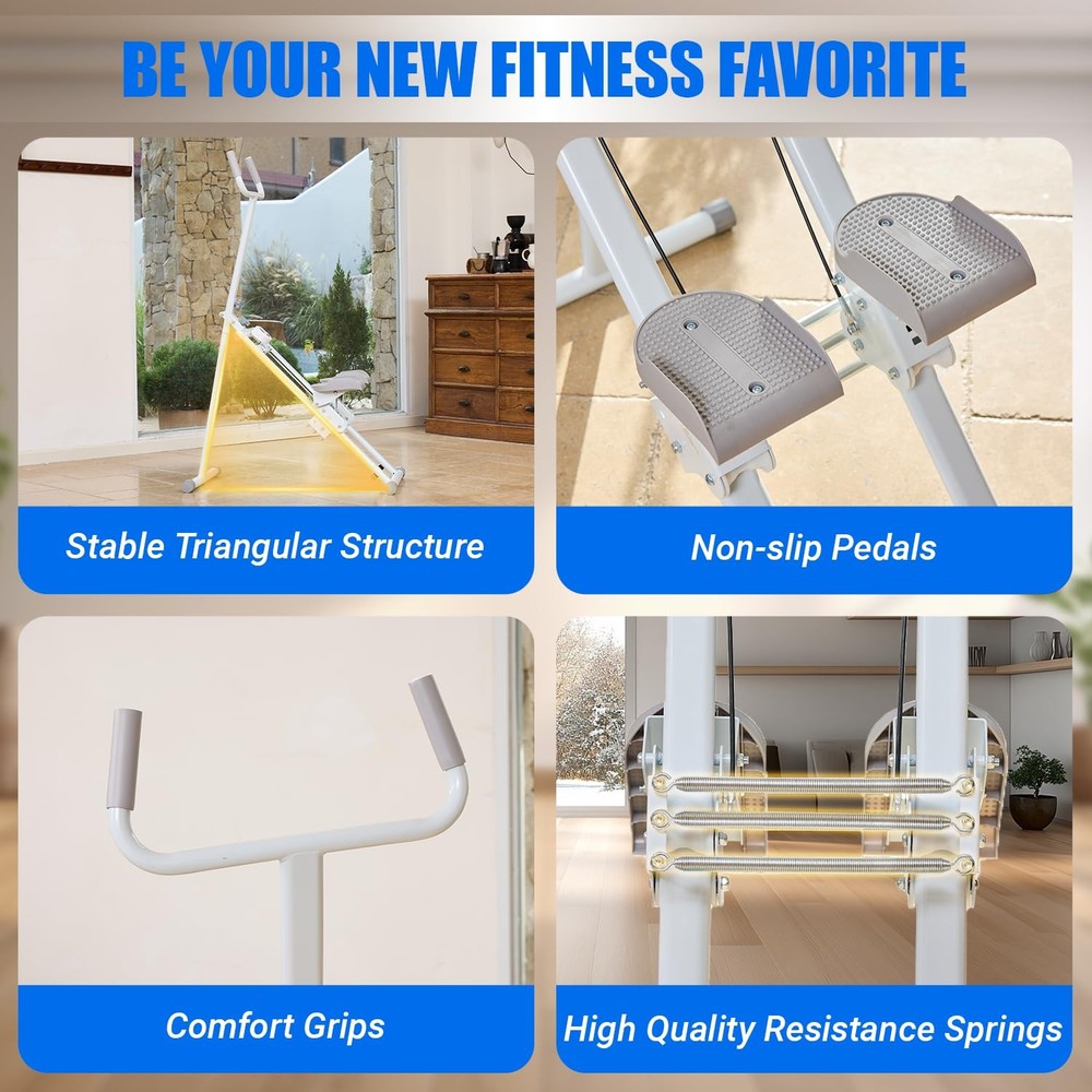 Stair Stepper for Home, 3 Adjustable Resistance, Stepper with Handlebar Folda...
