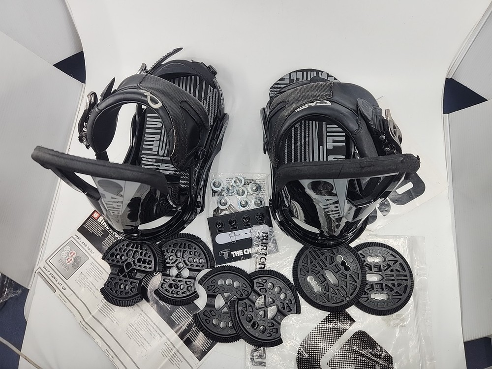 Burton Cartel Flex Snowboard Bindings Small Black Complete w/ Hardware