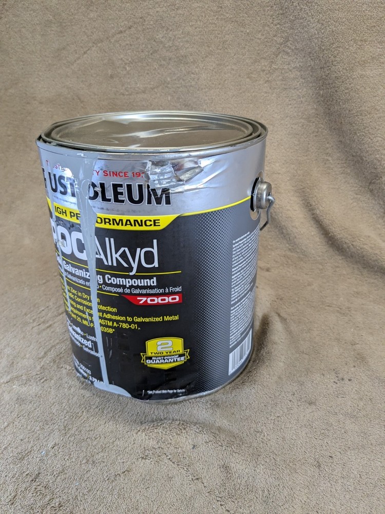 Rust-Oleum 206193 Cold Galvanizing Compound 7000 Metal Gray 1 Gallon
