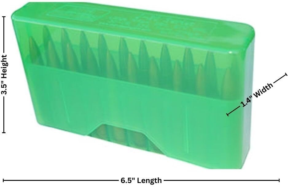 MTM 20 Round Slip-Top Rifle Ammo Box