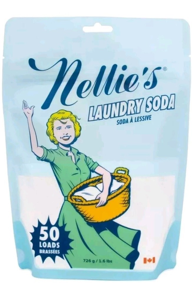 Nellie's 50 Load Bag Laundry Soda-NEW