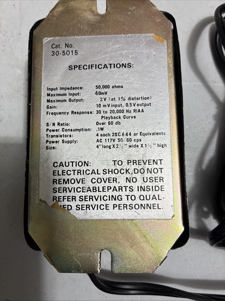 Audiotex Solid State Phono Pre Amplifier