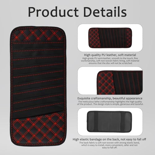 DVD Vehicle Visor, Large Capacity CD Visor Case, Waterproof Car Sunvisor CD