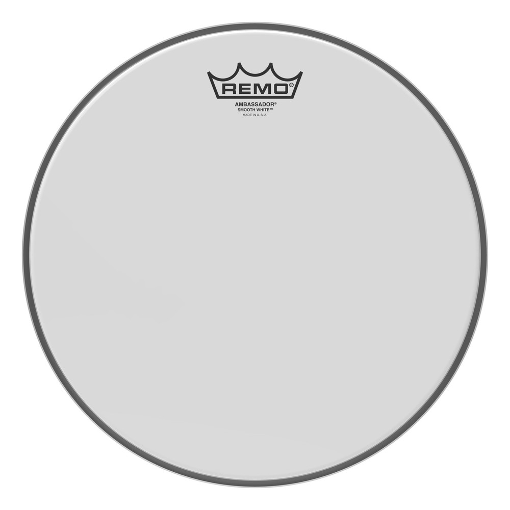 Remo - BA-0212-00- - Batter, Ambassador, Smooth White, 12" Diameter