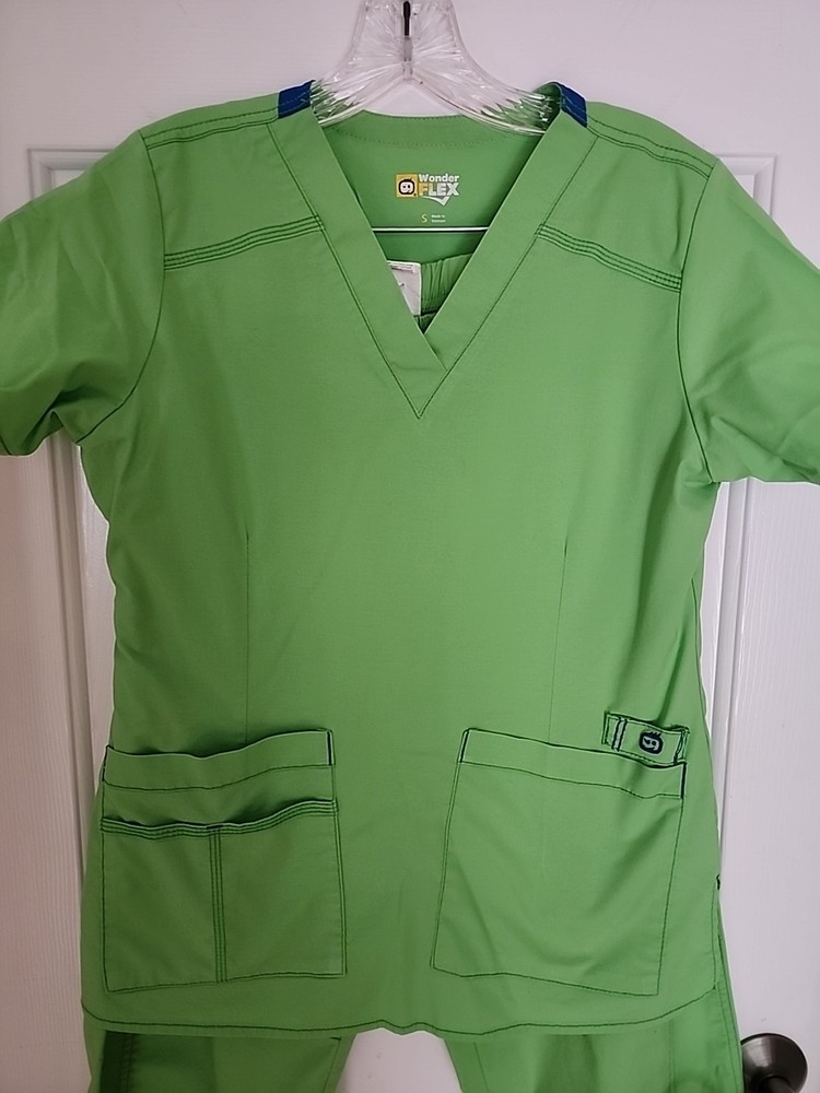 Wonder Flex Scrub Set Top S Pants M