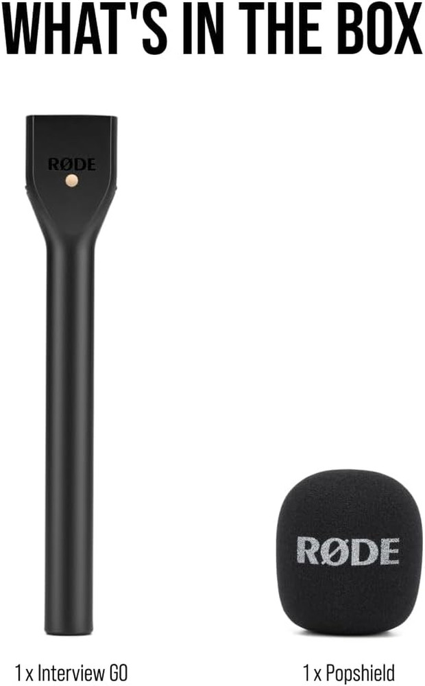 Interview GO Handheld Adaptor Wireless Microphones (Black)