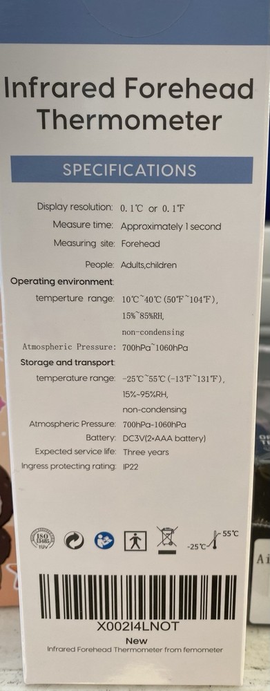 Femometer Infrared Forehead Thermometer
