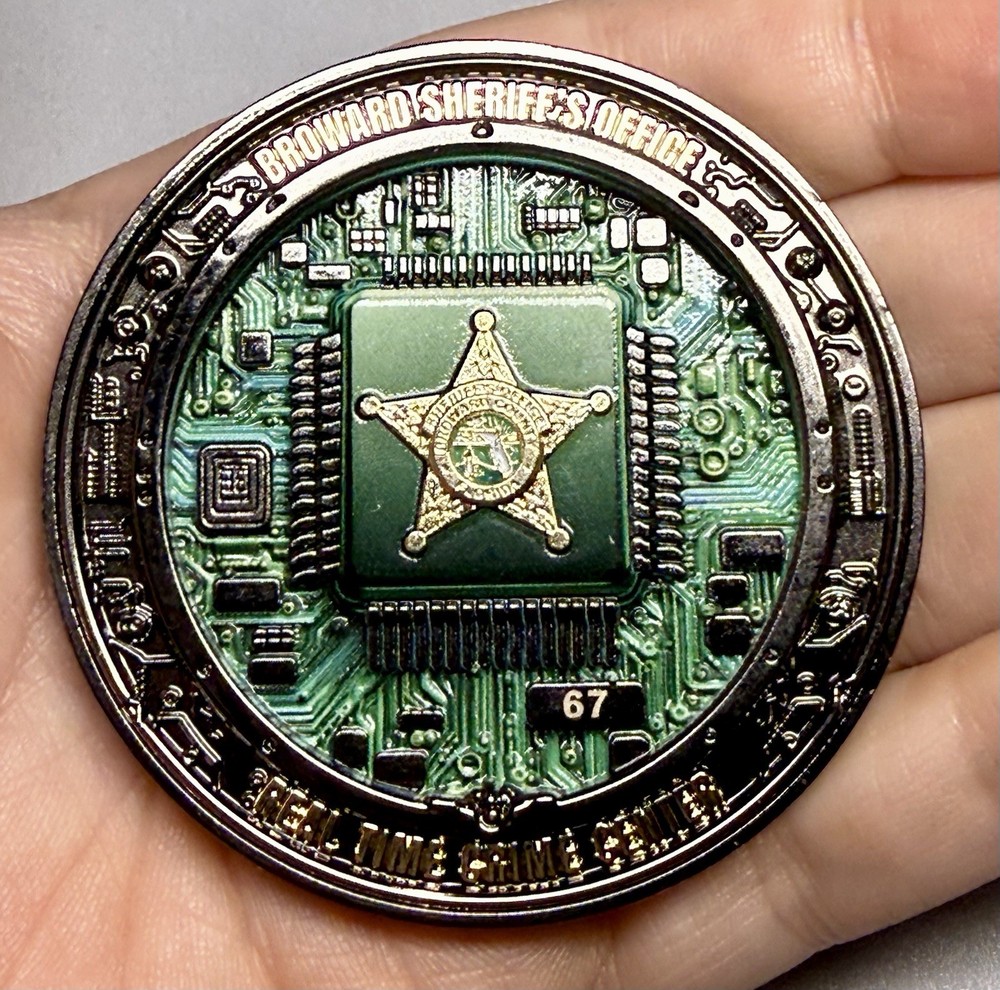 💥Broward County Sheriffs Office Florida Black Variant Serialized Challenge Coin