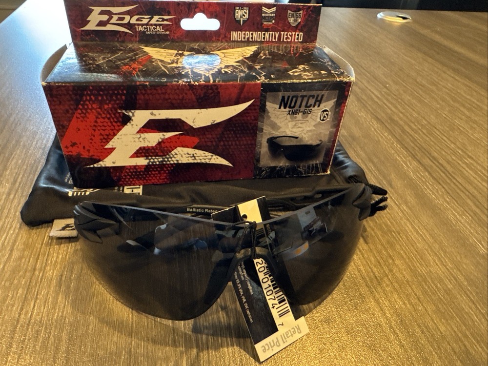 Edge Tactical Shooting Glasses (Notch)