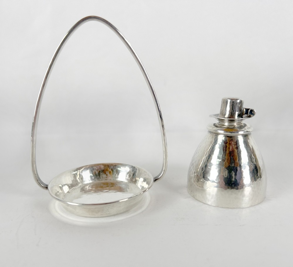 Tiffany & Co. Sterling Silver Makers Table Cigar Lighter and Cradle