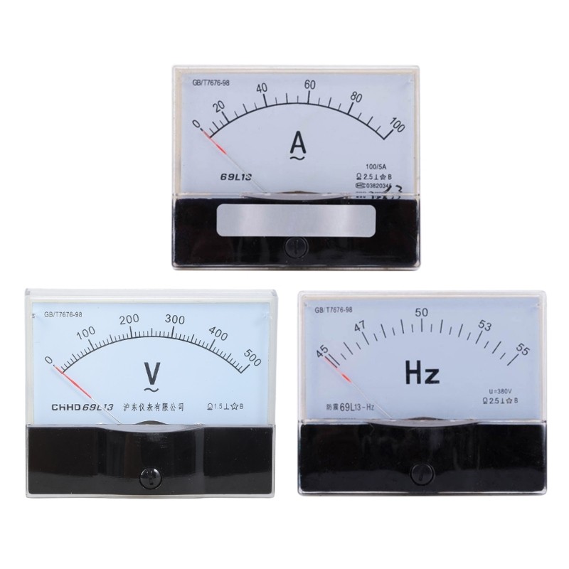 Electrical Gauges for Generator Voltage Current Frequency Indicators