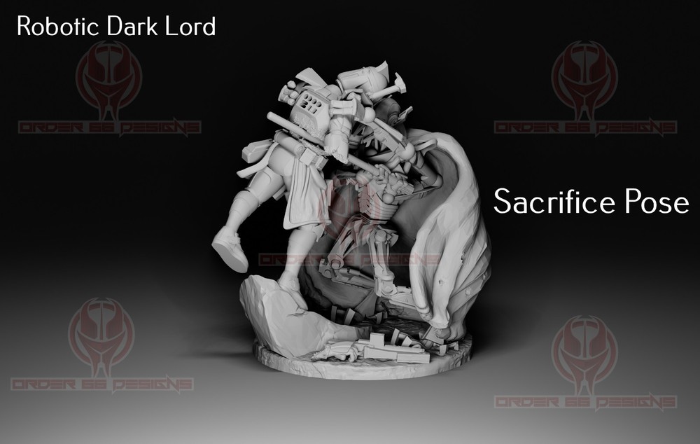 Star Wars Legion 3d printed General Grevious - Sacrifice Pose - unpainted