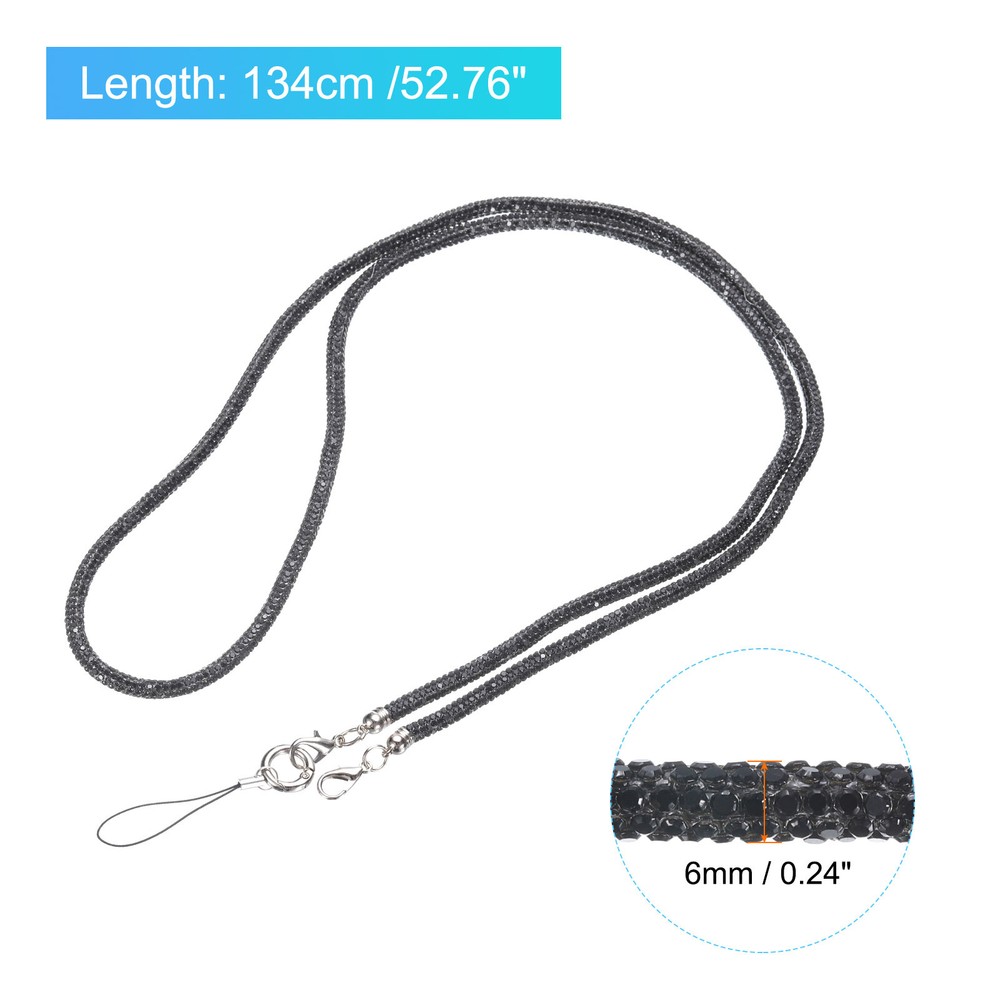 Replacement Purse Straps Crystal Bag Handle Sparkly Replacement Black
