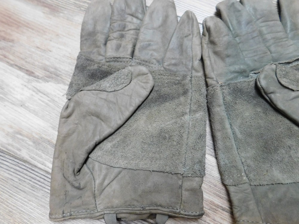 US ARMY COW HIDE LIGHT DUTY UTILITY GLOVES SIZE LARGE