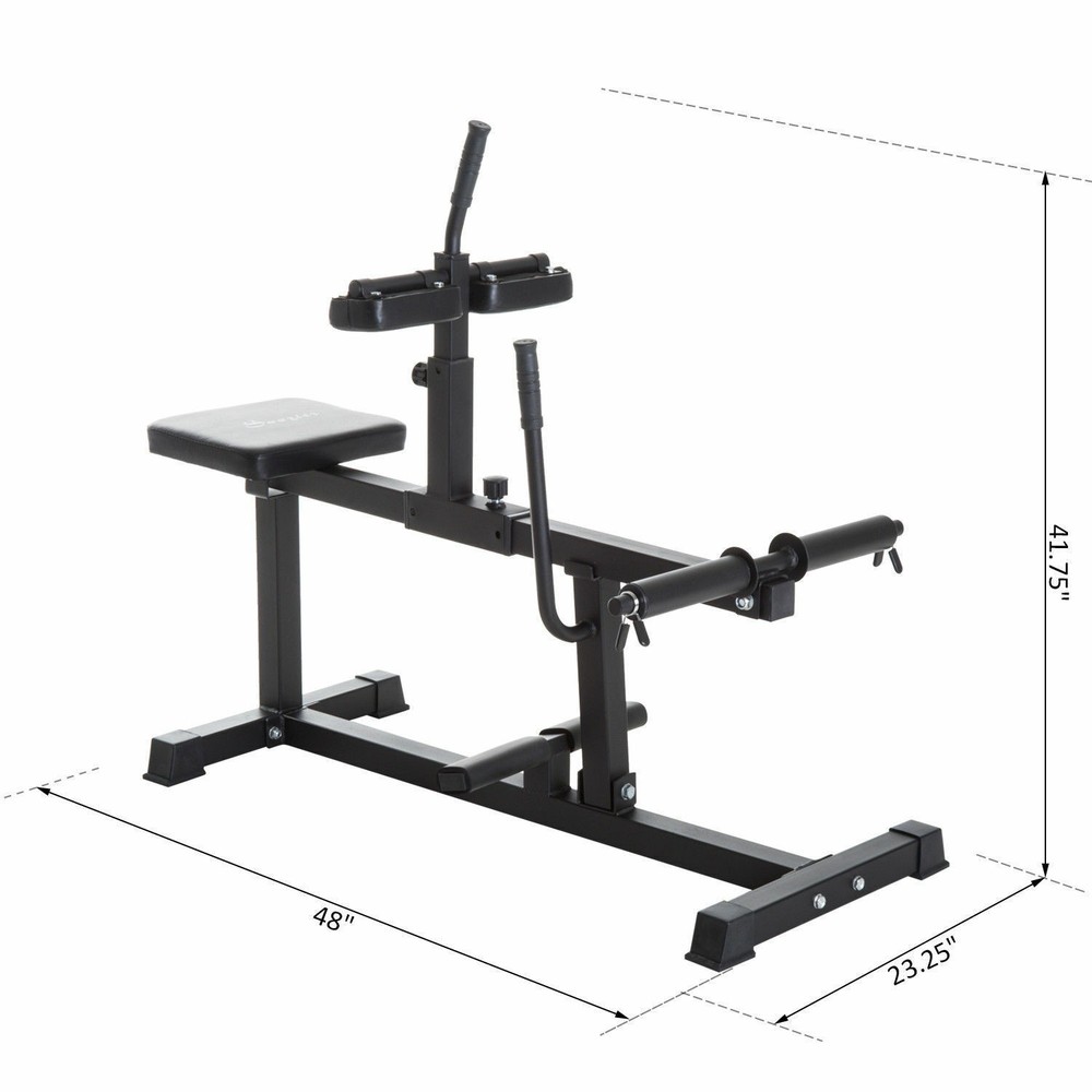 Calf Raise Machine Leg Strength Training Adjustable Seated Home Gym Exercise
