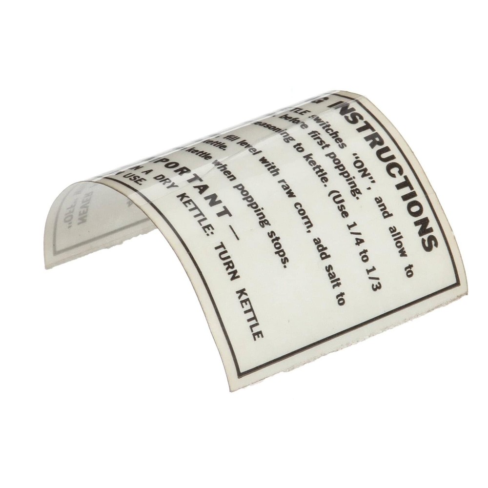 SIGN-OPERATING INSTRUCT. 2M-Y1755 - Genuine OEM Replacement Part