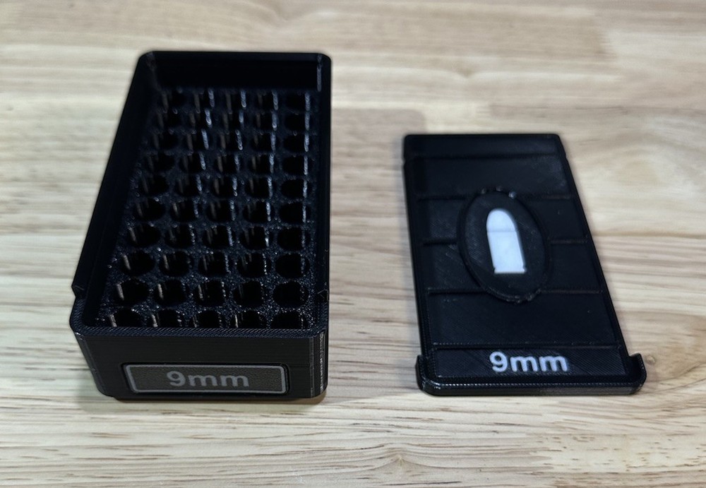 Stackable 9mm Ammo Box 50rd Capacity (3 Pack)