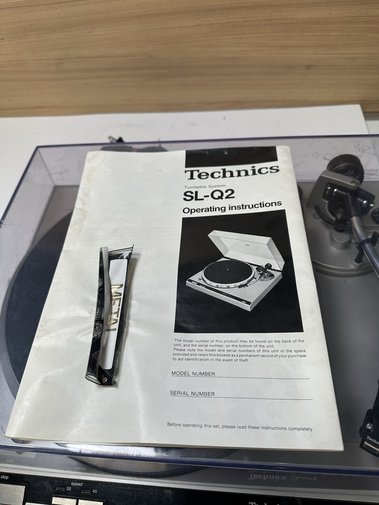 Technics SL-Q2 Direct Drive Turntable (no Needle Please Read)