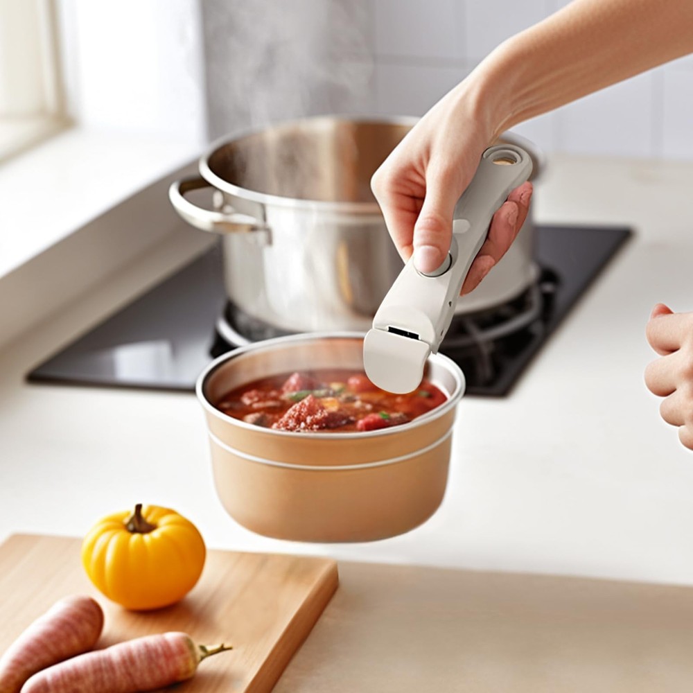 Deteachable Pan Grpper Handle - Black - Detachable Removable pan Handle, Repl...