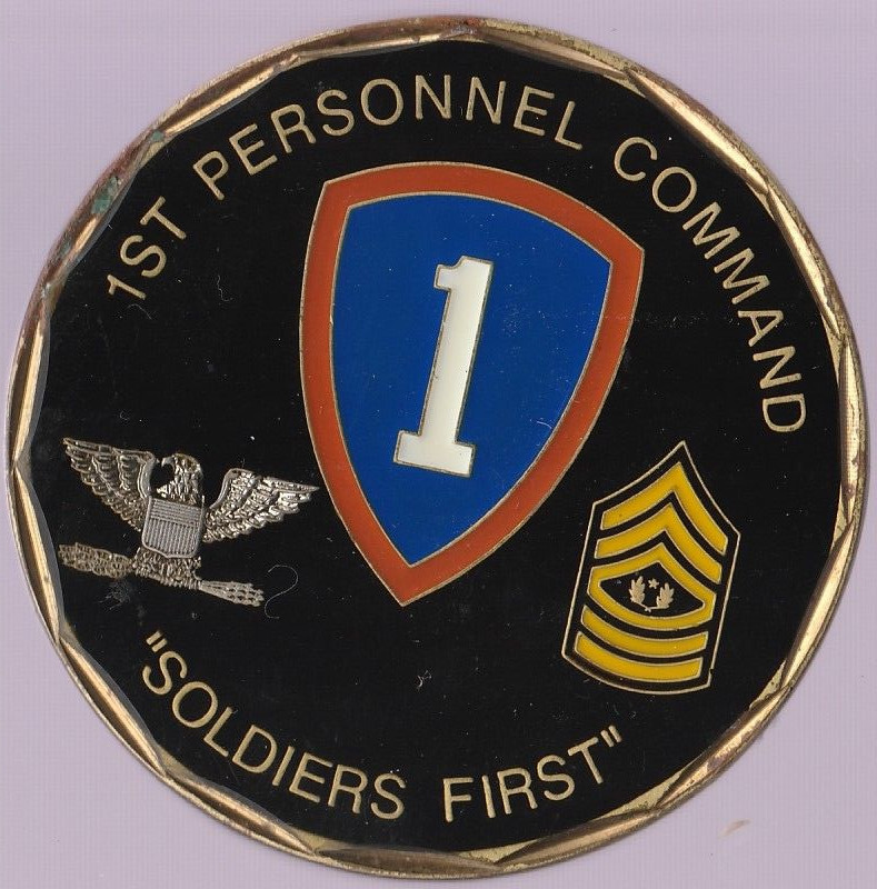 1st Personnel Command   Challenge Coin 2 " DIA