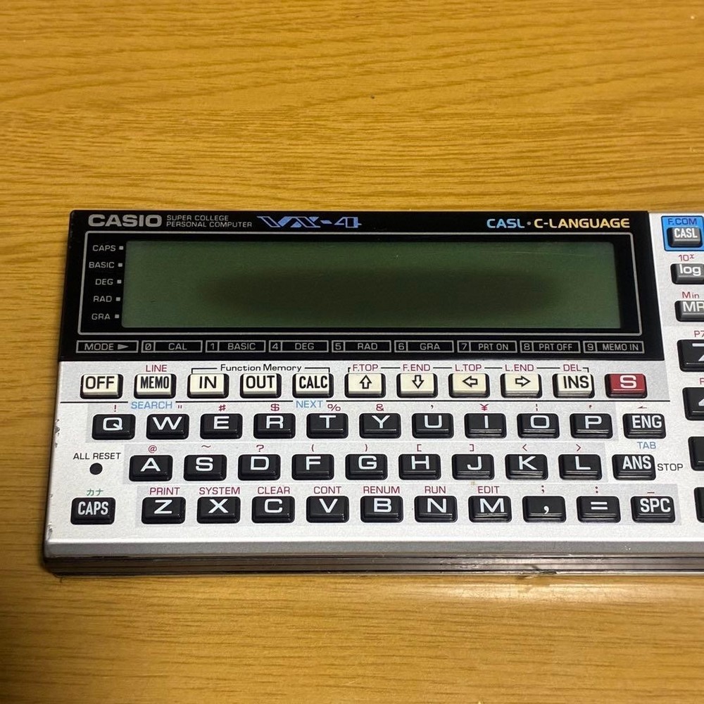 CASIO VX-4 Mini Pocket Personal Computer Calculator Tested Working Used