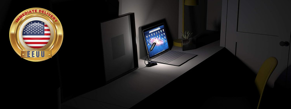 Book Light, 10 LED USB Rechargeable Reading Light with 3-Level Brightness for Ey