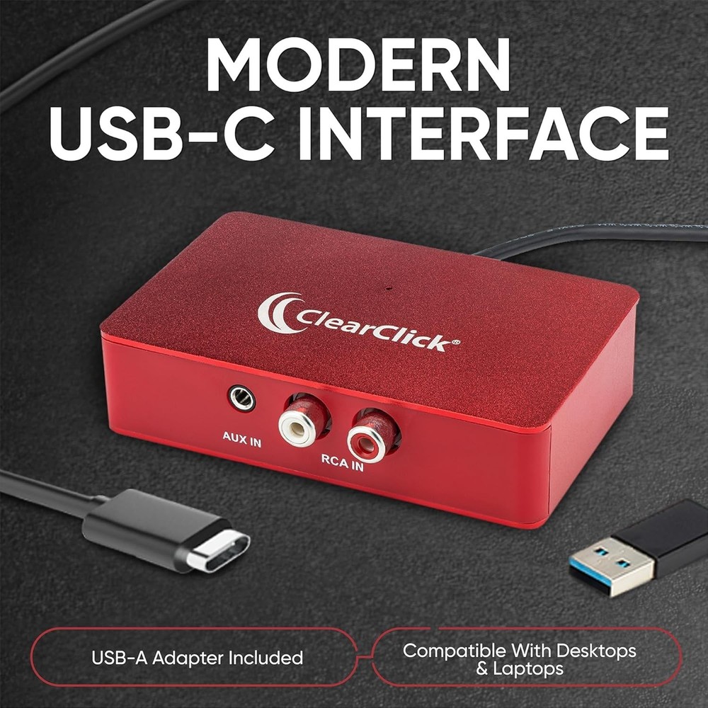 Multi-Platform USB Audio Capture with Included Editing Software and Instructions