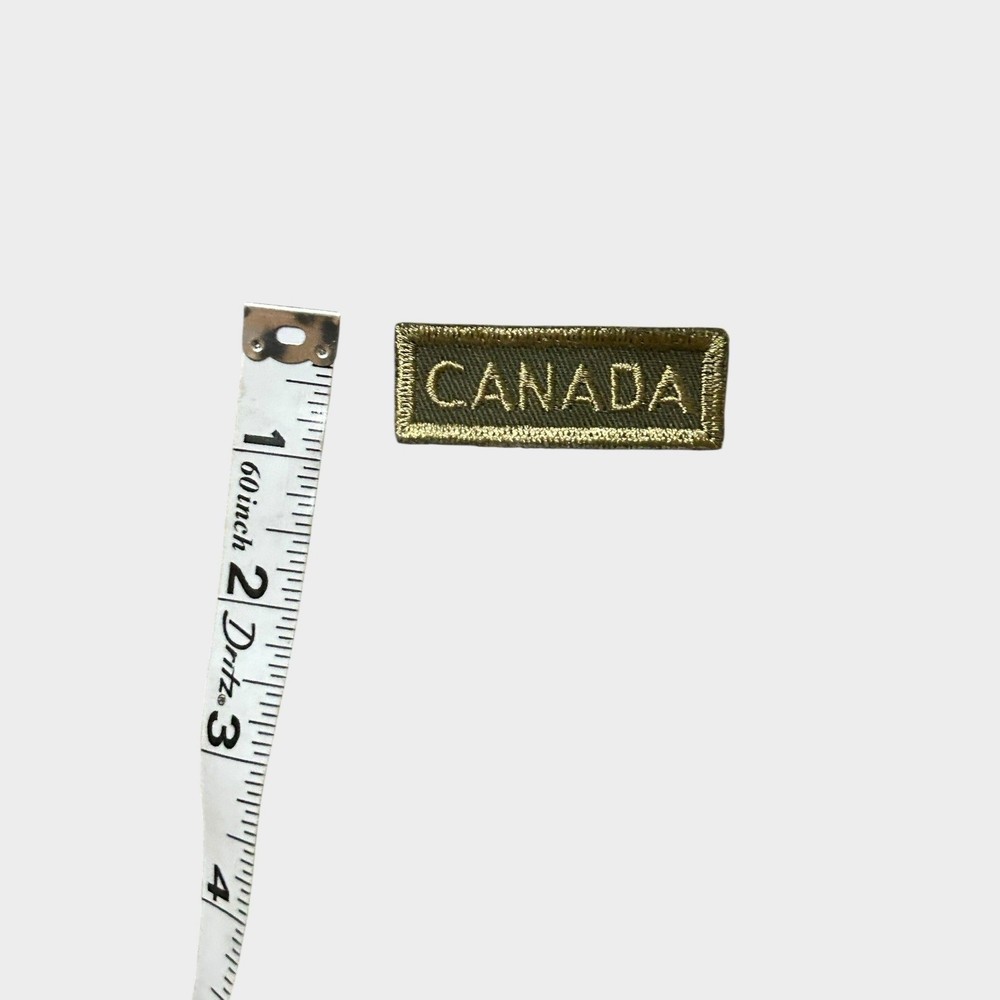 Canada Tab Patch Green Military
