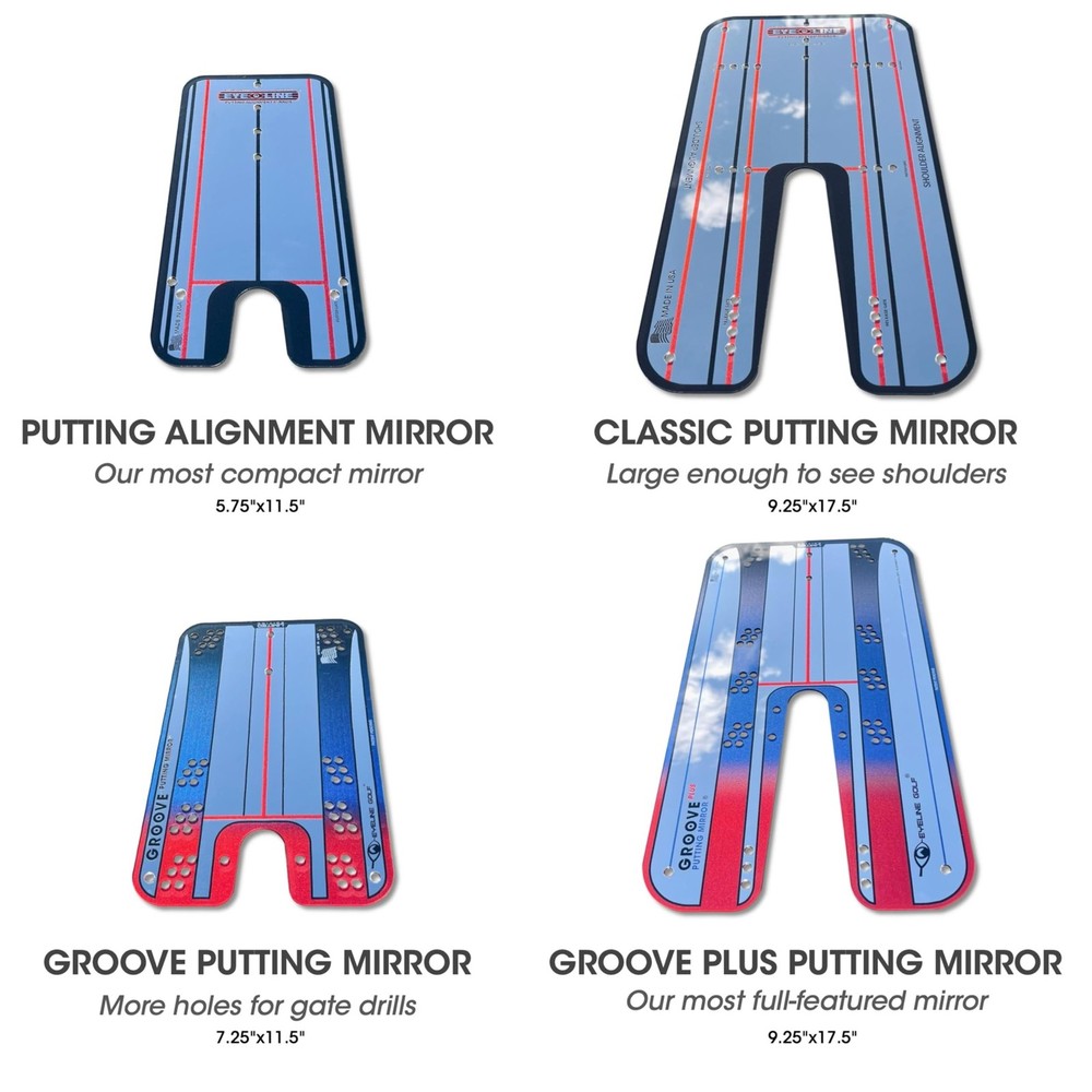 Putting Mirror, Alignment Training Aid Used by Tour Pros for Consistent Setup...
