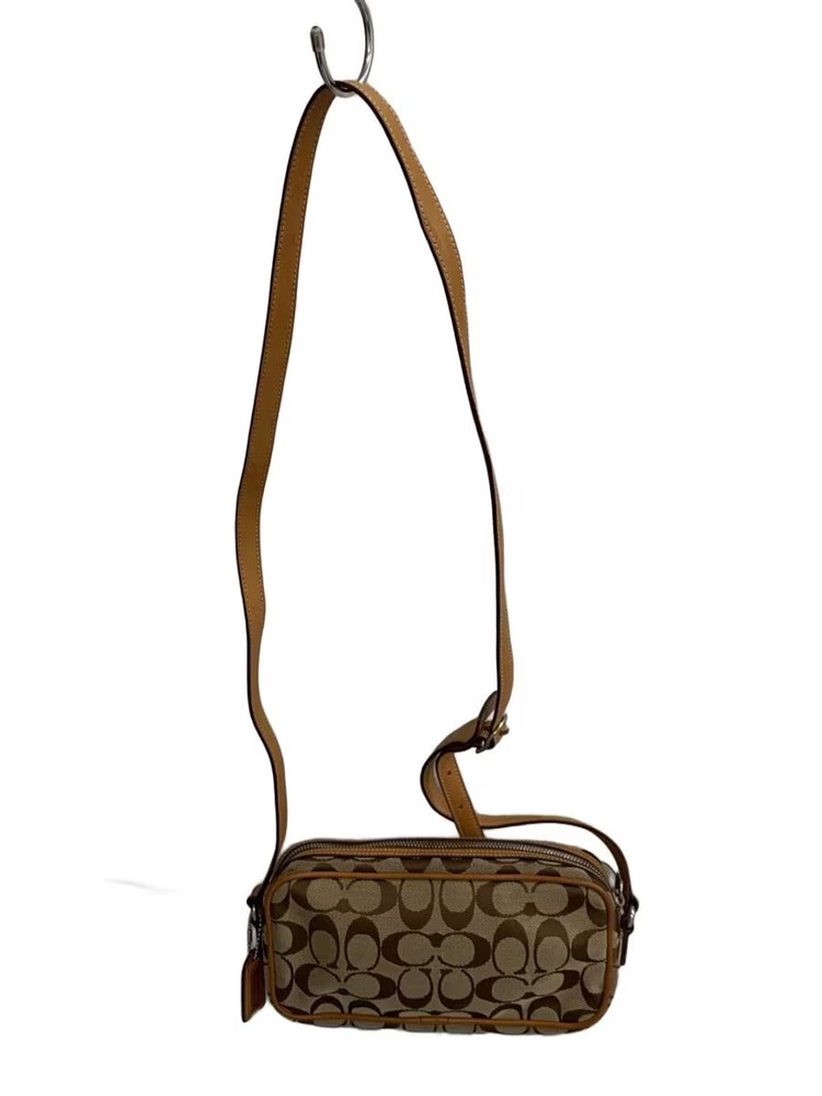 COACH Shoulder Bag -- BEG Overall Pattern