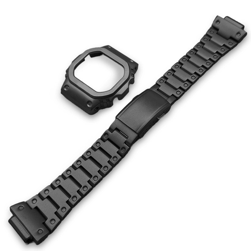 Titanium Alloy Strap Set Replacement Strap Case Stainless Steel For GW-5000hs