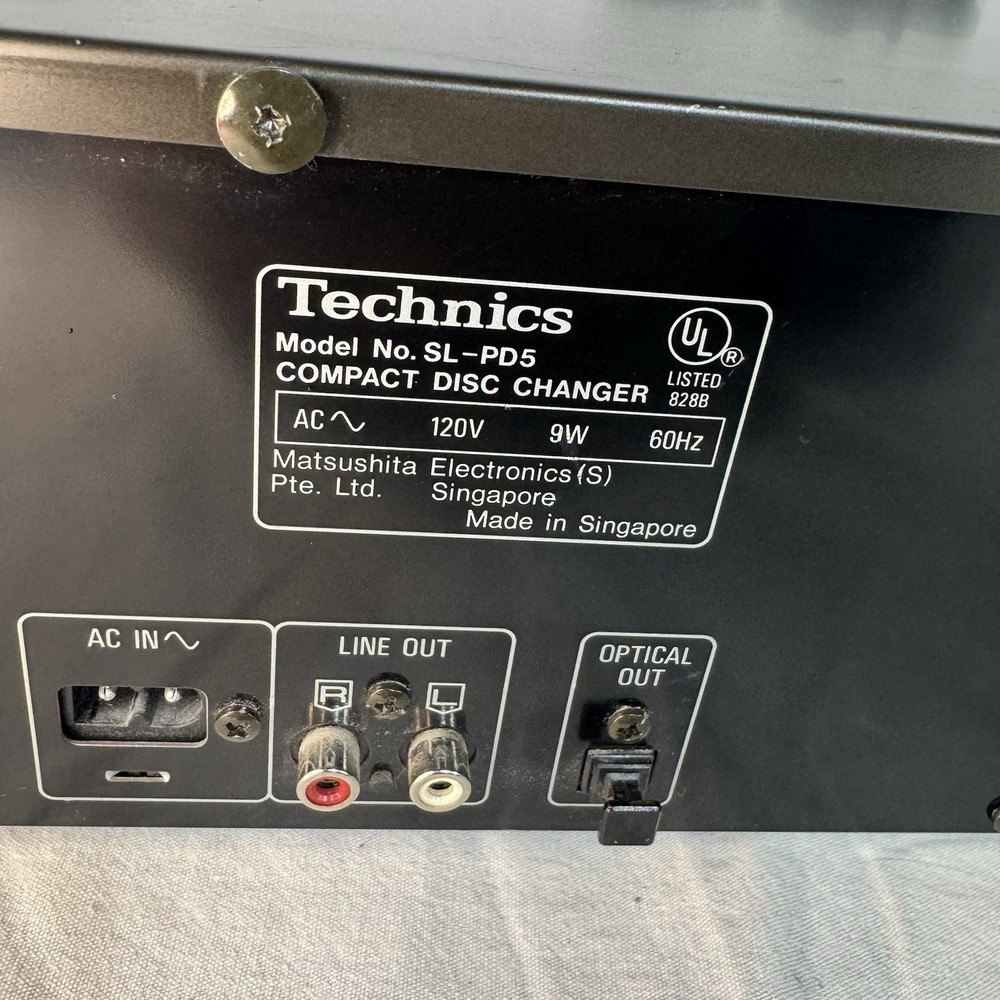 Technics SL-PD5 5-Disc CD Changer Carousel Good Tested ~ Working With Issues