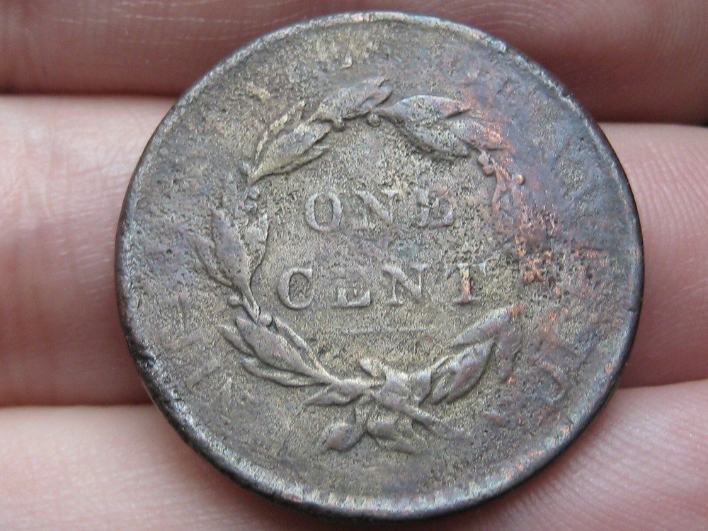 1820 Matron Head Large Cent Penny- About Good Details